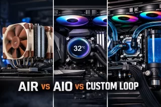 Cum alegi coolerul CPU potrivit: air, AIO sau custom