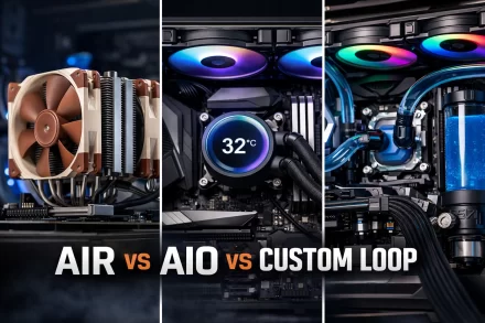 Cum alegi coolerul CPU potrivit: air, AIO sau custom